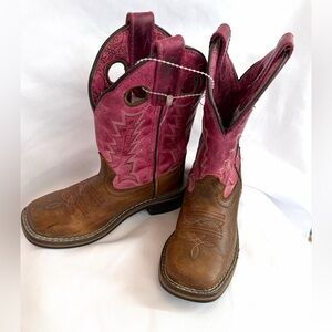 SMOKY MOUNTAIN Pink Vintage Cowboy Boots (Size 9.5 R)